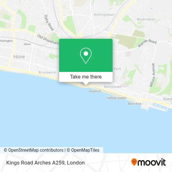 How to Get to Kings Road Arches A259 in Brighton And Hove by Bus or Train?