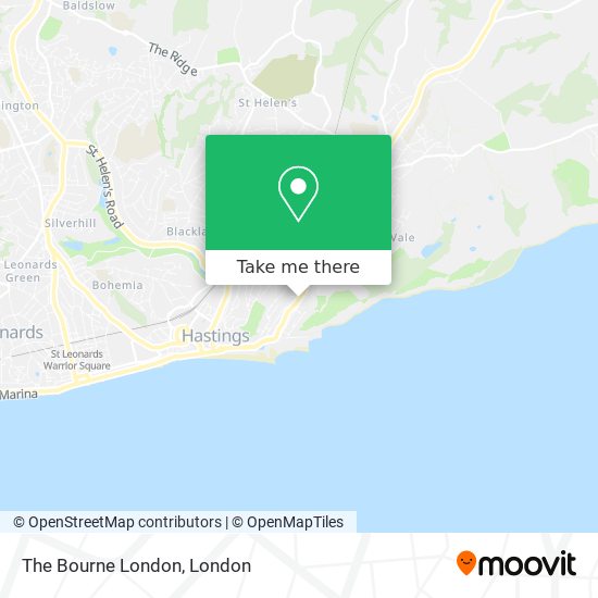 The Bourne London map