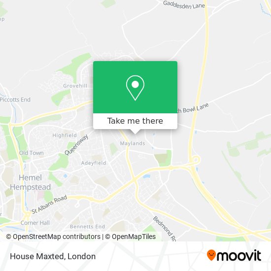House Maxted map