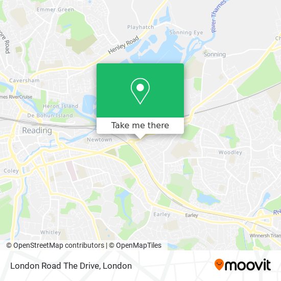 London Road The Drive map