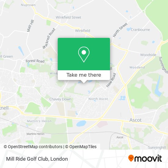 Mill Ride Golf Club map