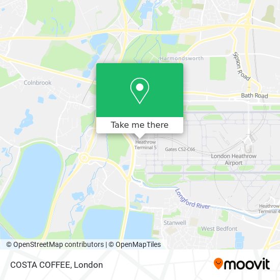 COSTA COFFEE map