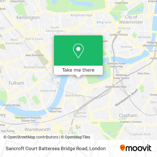 Sancroft Court Battersea Bridge Road map