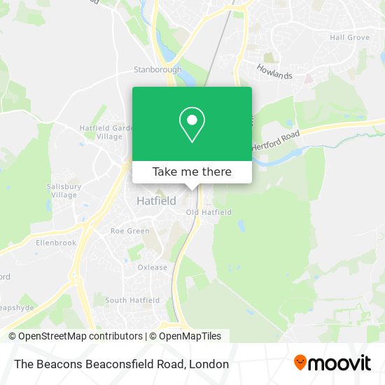 The Beacons Beaconsfield Road map