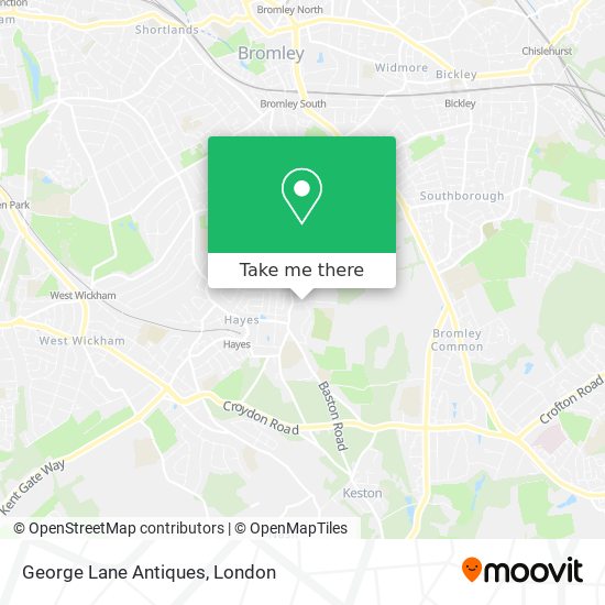 George Lane Antiques map