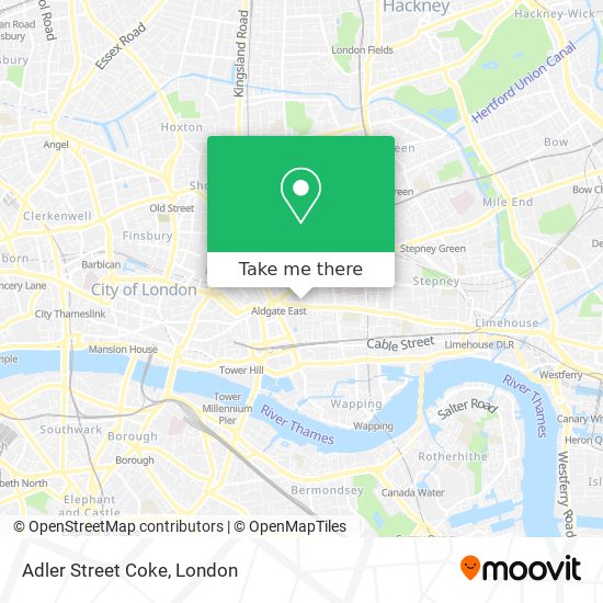 Adler Street Coke map