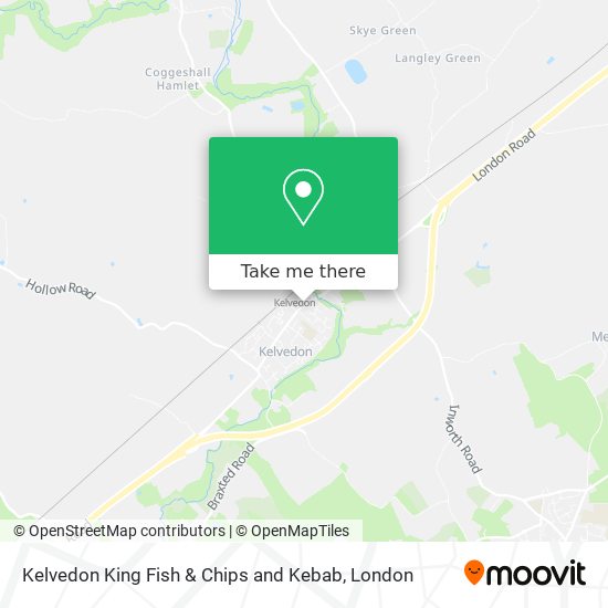 Kelvedon King Fish & Chips and Kebab map