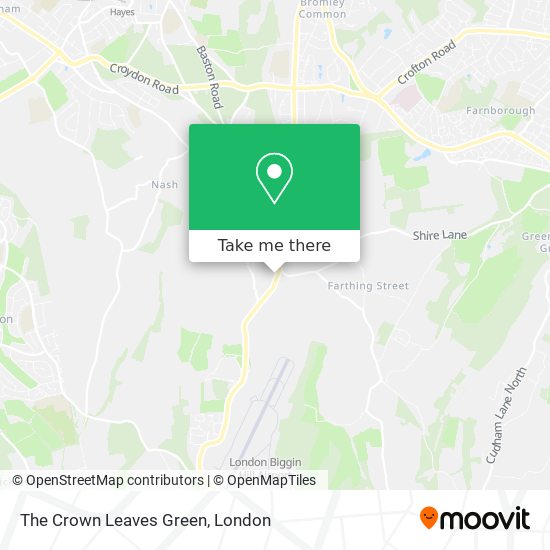 The Crown Leaves Green map