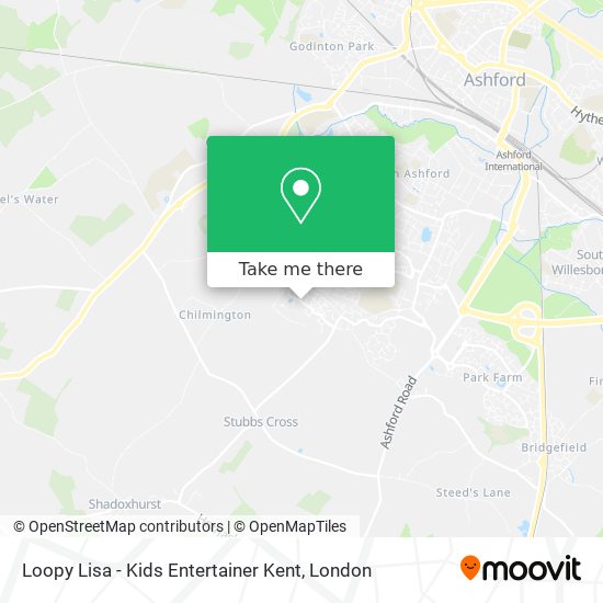 Loopy Lisa - Kids Entertainer Kent map