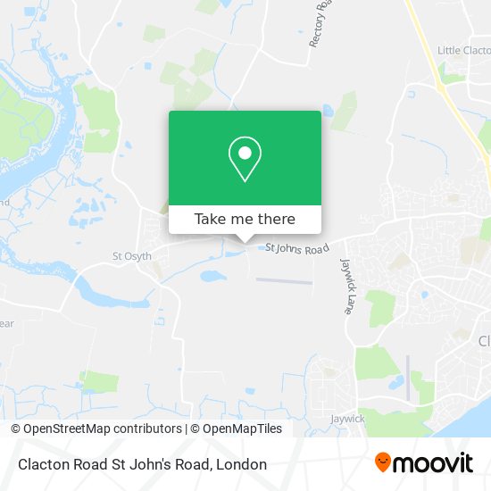 Clacton Road St John's Road map