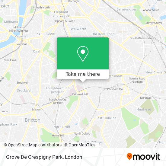 Grove De Crespigny Park map