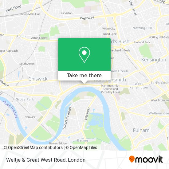 Weltje & Great West Road map