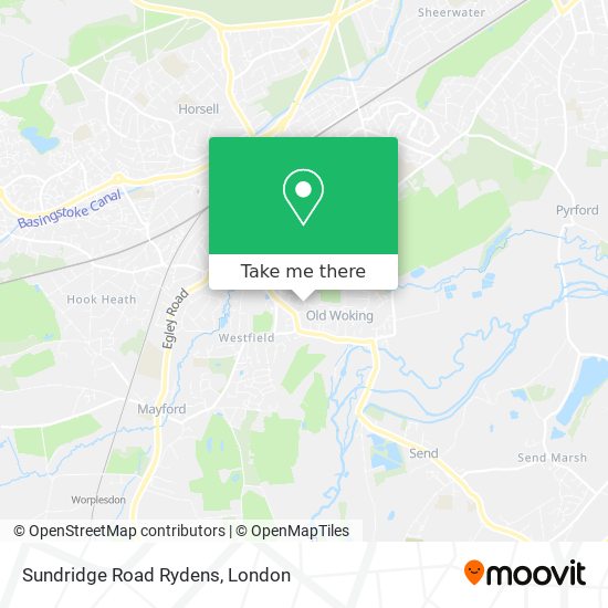 Sundridge Road Rydens map