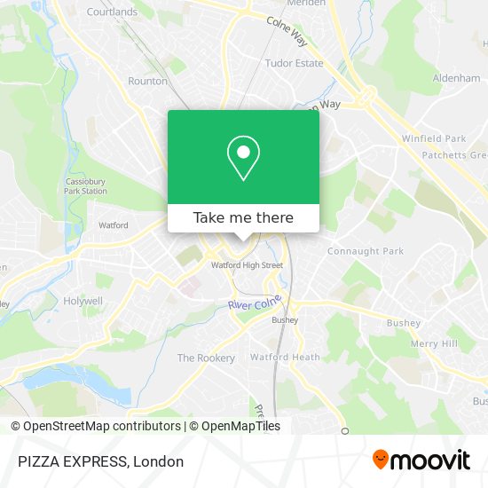 PIZZA EXPRESS map