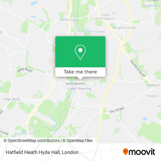 Hatfield Heath Hyde Hall map