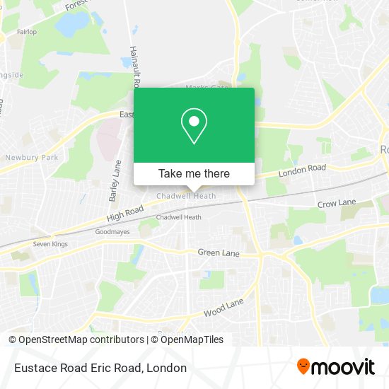 Eustace Road Eric Road map