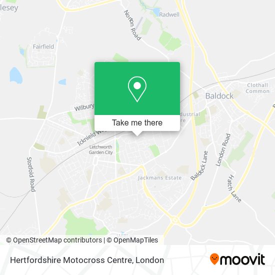Hertfordshire Motocross Centre map