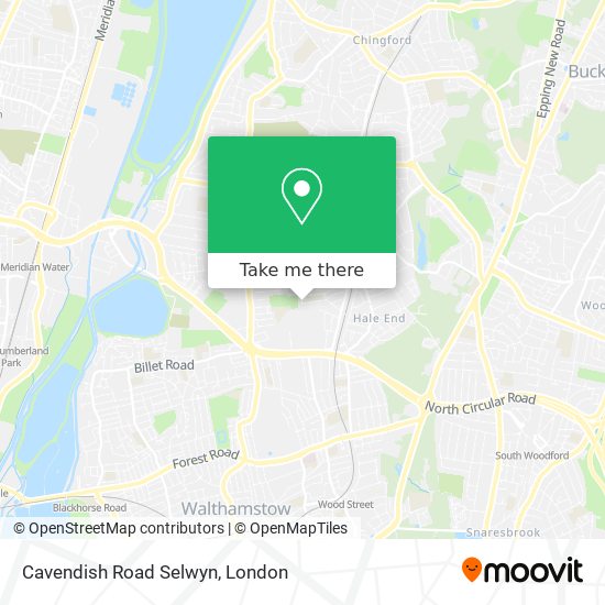 Cavendish Road Selwyn map