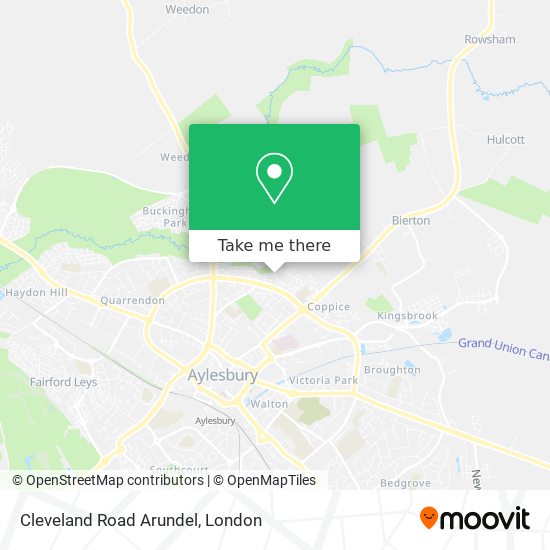 Cleveland Road Arundel map
