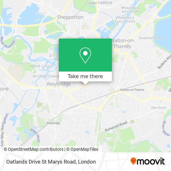 Oatlands Drive St Marys Road map