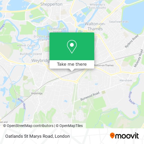 Oatlands St Marys Road map