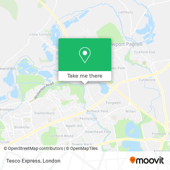 Tesco Express map