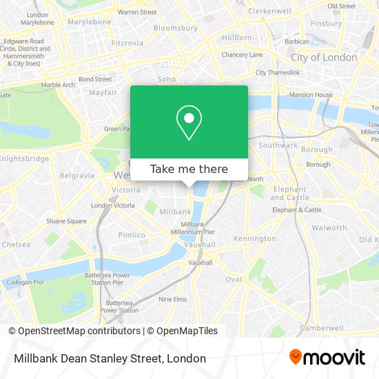 Millbank Dean Stanley Street map
