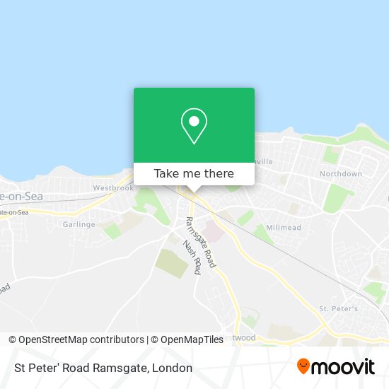St Peter' Road Ramsgate map
