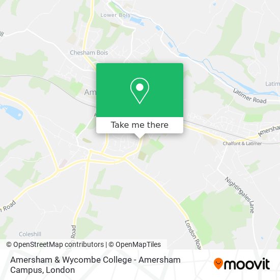 Amersham & Wycombe College - Amersham Campus map