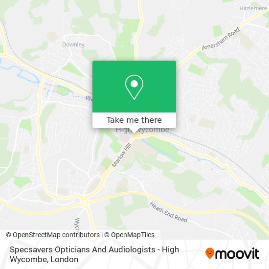 Specsavers Opticians And Audiologists - High Wycombe map