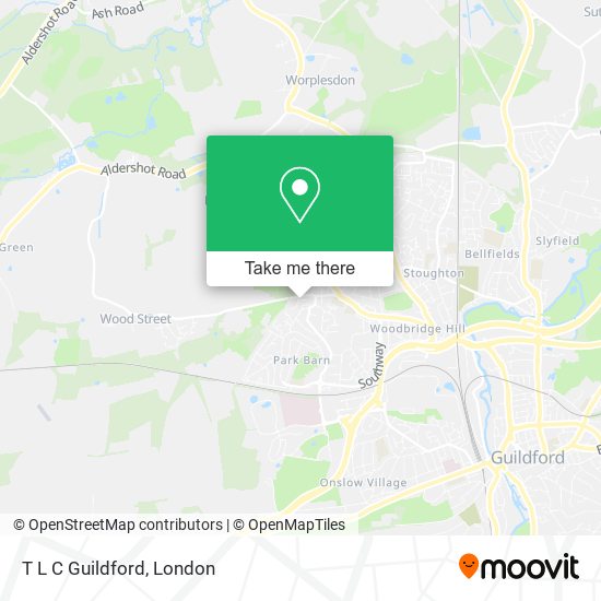T L C Guildford map
