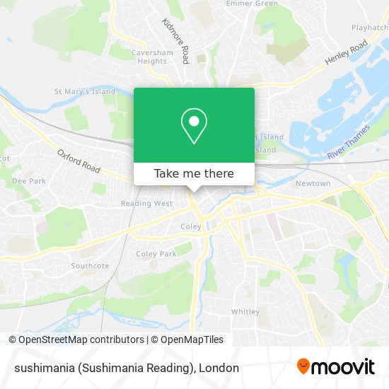 sushimania (Sushimania Reading) map