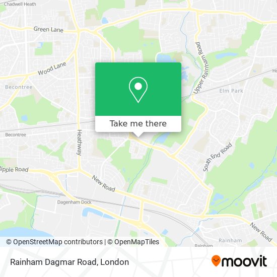 Rainham Dagmar Road map