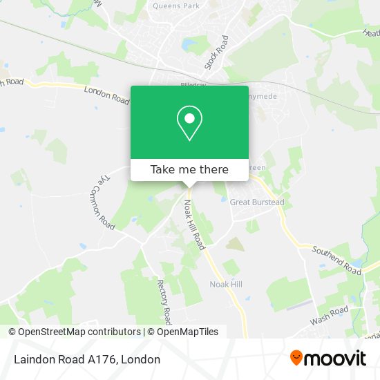Laindon Road A176 map