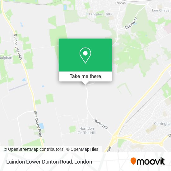 Laindon Lower Dunton Road map