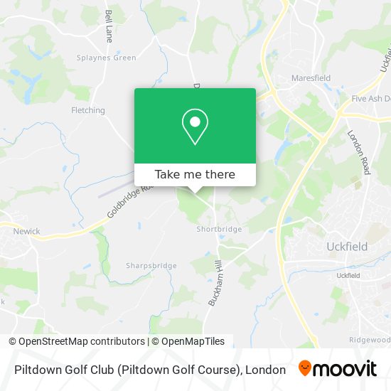 Piltdown Golf Club (Piltdown Golf Course) map