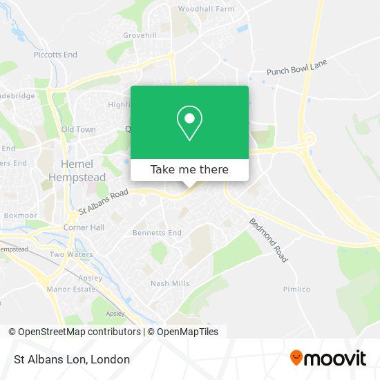St Albans Lon map