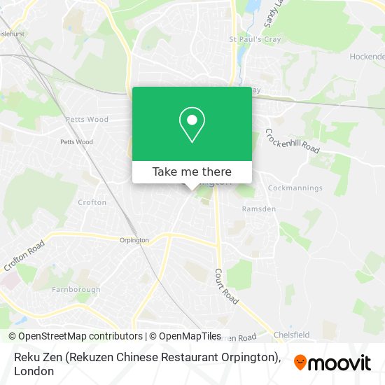 Reku Zen (Rekuzen Chinese Restaurant Orpington) map