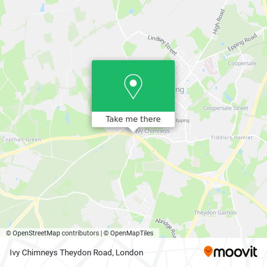 Ivy Chimneys Theydon Road map