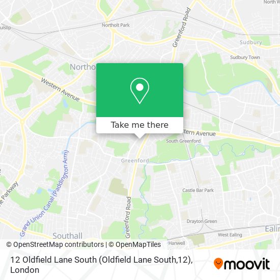 12 Oldfield Lane South (Oldfield Lane South,12) map