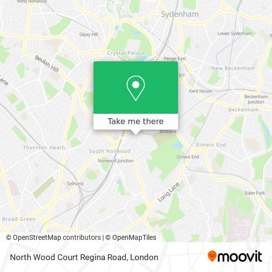 North Wood Court Regina Road map