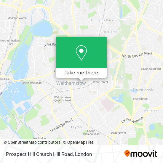 Prospect Hill Church Hill Road map
