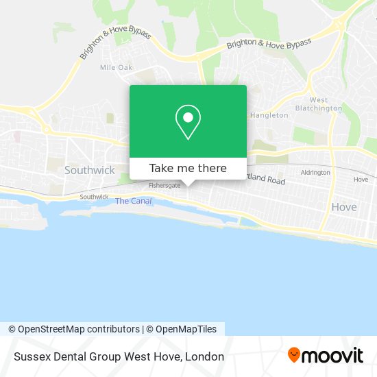 Sussex Dental Group West Hove map