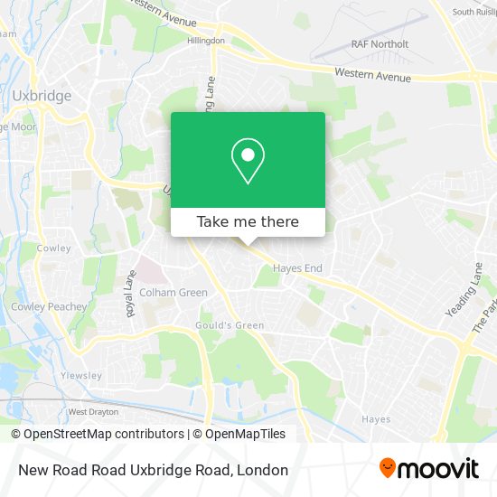 New Road Road Uxbridge Road map