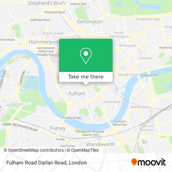 Fulham Road Darlan Road map