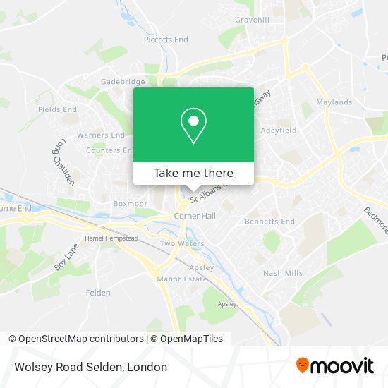 Wolsey Road Selden map