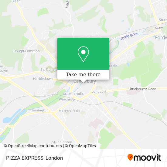 PIZZA EXPRESS map