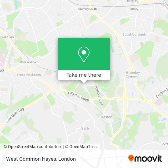 West Common Hayes map