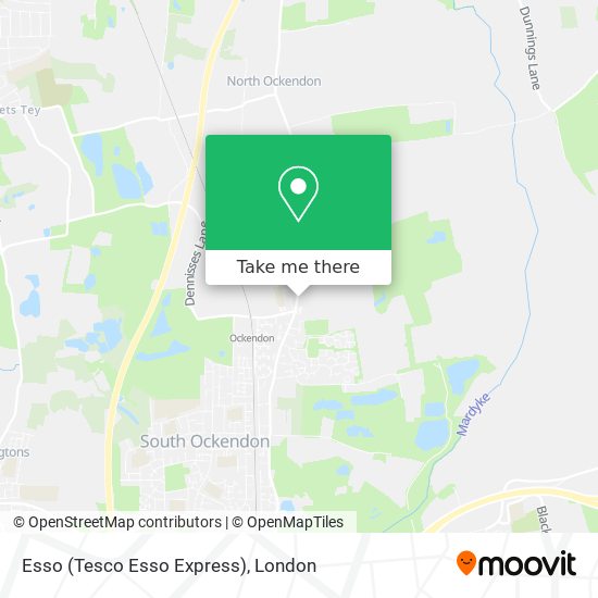 Esso (Tesco Esso Express) map