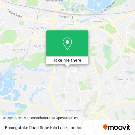 Basingstoke Road Rose Kiln Lane map